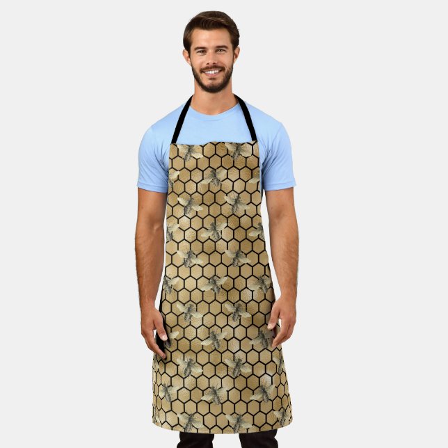 Honey Bee Series Design 9 Apron (Worn)