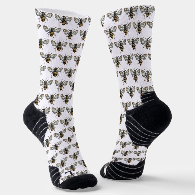 Honey Bee Socks (Angled)