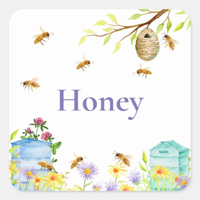 Honey Bee Sticker (Front)