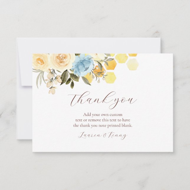 Honey Bee Thank You Cards (Front)