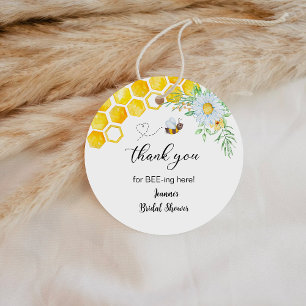 Honey Bee Thank you for Bee-ing here Favour Tags