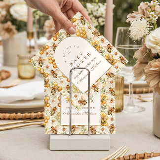 Honey Bee Theme Baby Shower Napkin