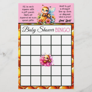 Honey bee Themed Bingo and Who Knows Mummy Best Flyer