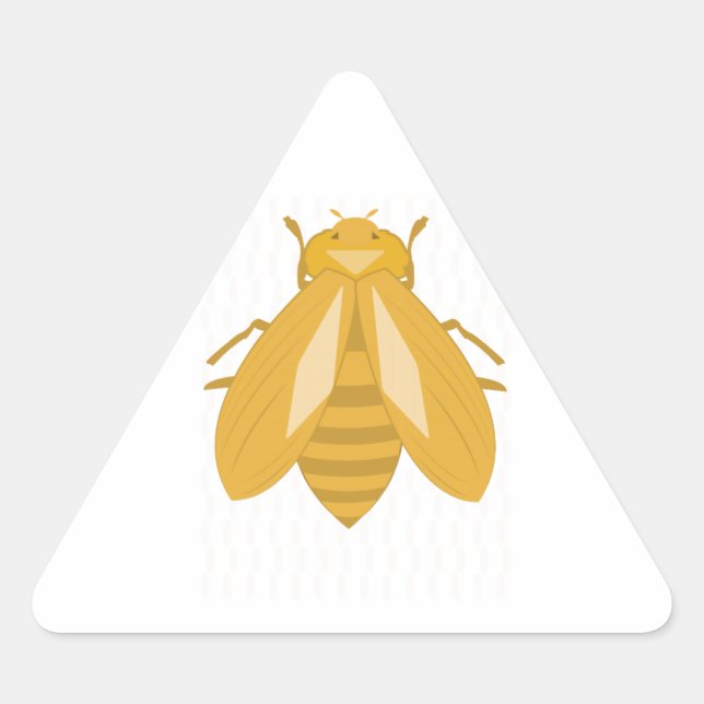 Honey Bee Triangle Sticker (Front)