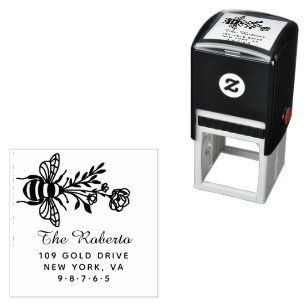Honey Bee   Vintage Family Name &  Self-inking Stamp