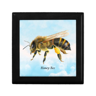 Honey Bee Watercolor Painting Gift Box