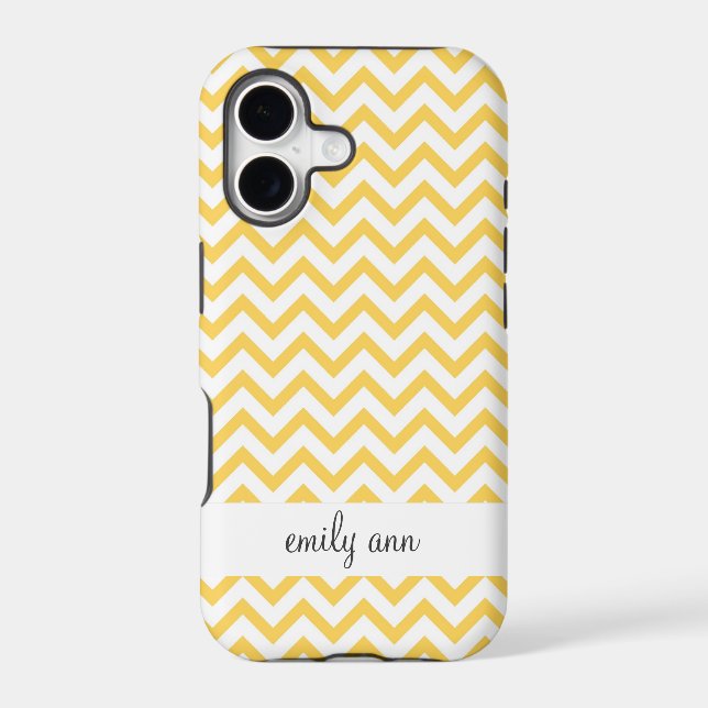 Honey Bee Yellow Chevrons Pattern (Back)