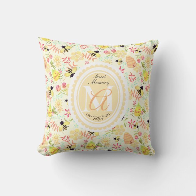 Honey Bee Yellow Cushion (Front)