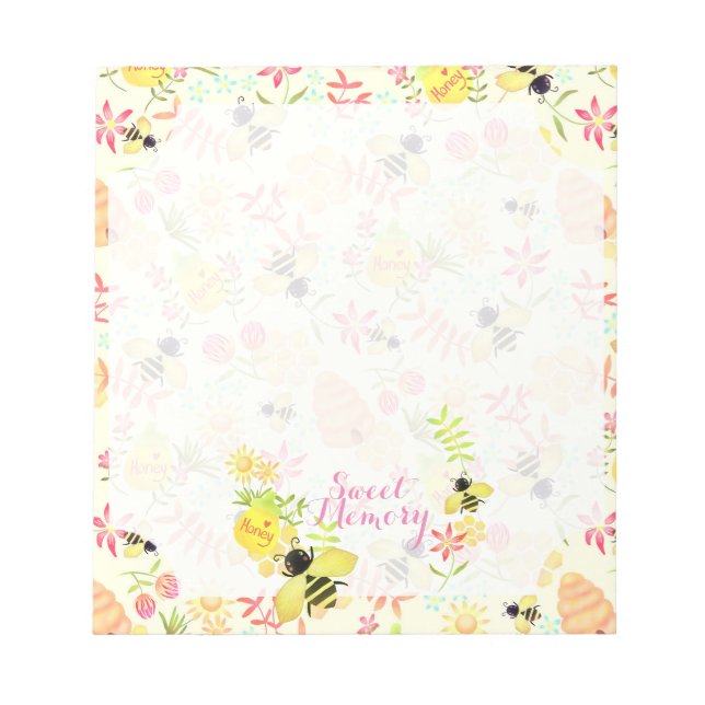 Honey Bee Yellow Notepad (Front)