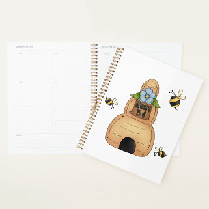 Honey Beehive Spiral Planner