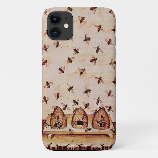HONEY BEES AND BEE HIVES ,BEEKEEPER Case-Mate iPhone CASE (Back)