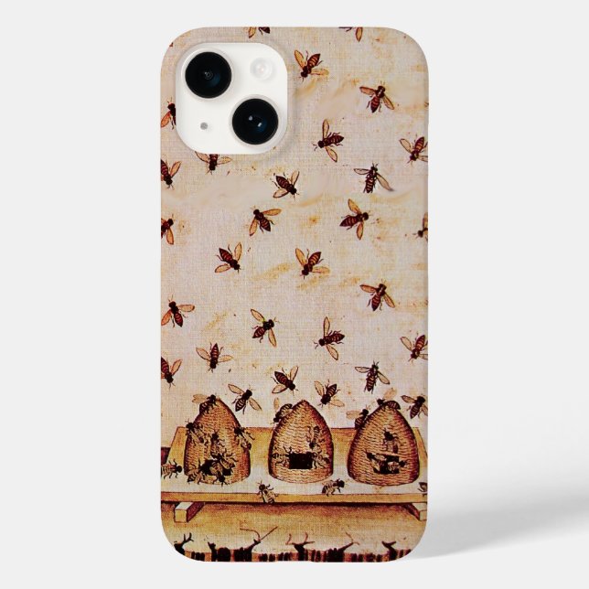 HONEY BEES AND BEE HIVES ,BEEKEEPER Case-Mate iPhone CASE (Back)