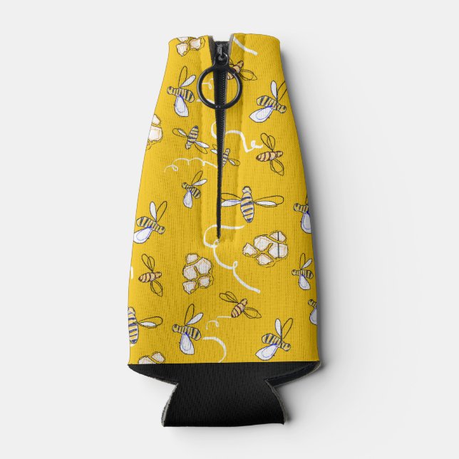 Honey Bees Bottle Cooler (Back)