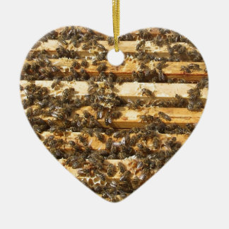 Honey Bees everywhere Ceramic Ornament