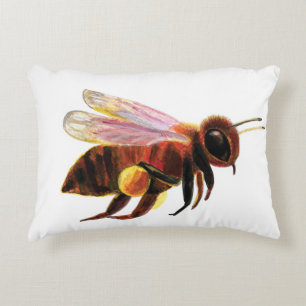 Honey Bees Flying Decorative Cushion