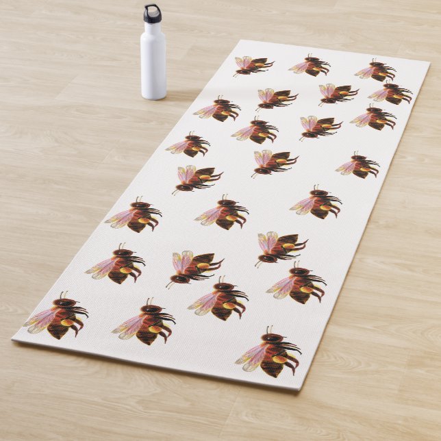Honey Bees Flying   Yoga Mat (In Situ)