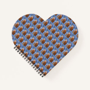 Honey Bees Heart Notebook
