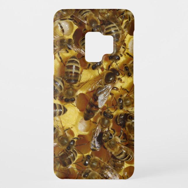 Honey Bees in Hive with Queen in Middle Case-Mate Samsung Galaxy Case (Back)