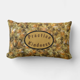 Honey Bees in the Hive Lumbar Cushion