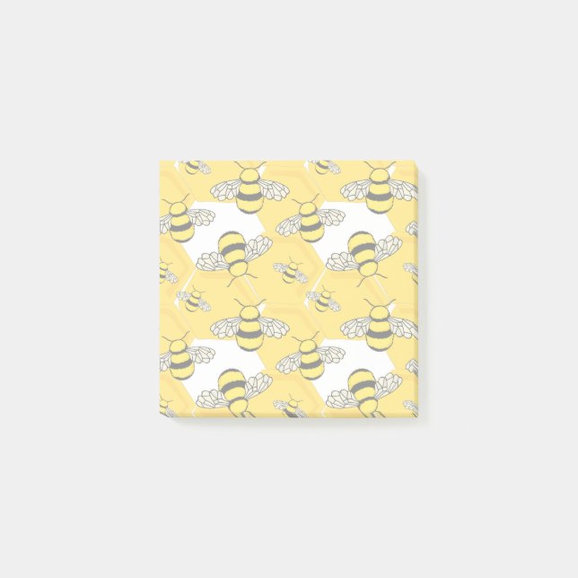 Honey Bees on the Beehive Cute Post-it Notes (Front)