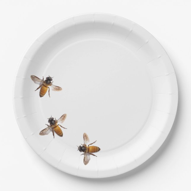 Honey Bees Paper Plate (Front)