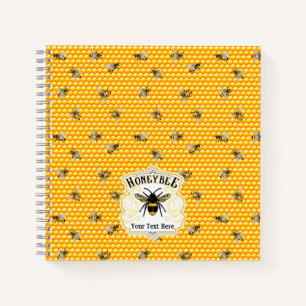 Honey Bees Personalise Notebook