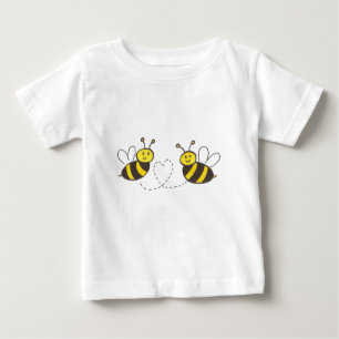 Honey Bees with Heart Baby T-Shirt