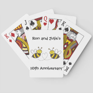 Honey Bees with Heart Playing Cards