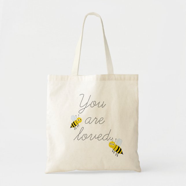 Honey Bees You Are Loved Tote Bag (Front)