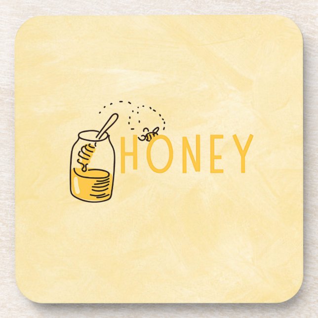 Honey Beverage Coaster (Front)
