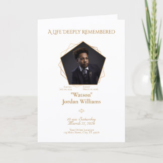 Honey‑Brown Text White Background Bifold Program