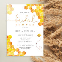 Honey Bumble Bee Bridal Shower Invitation