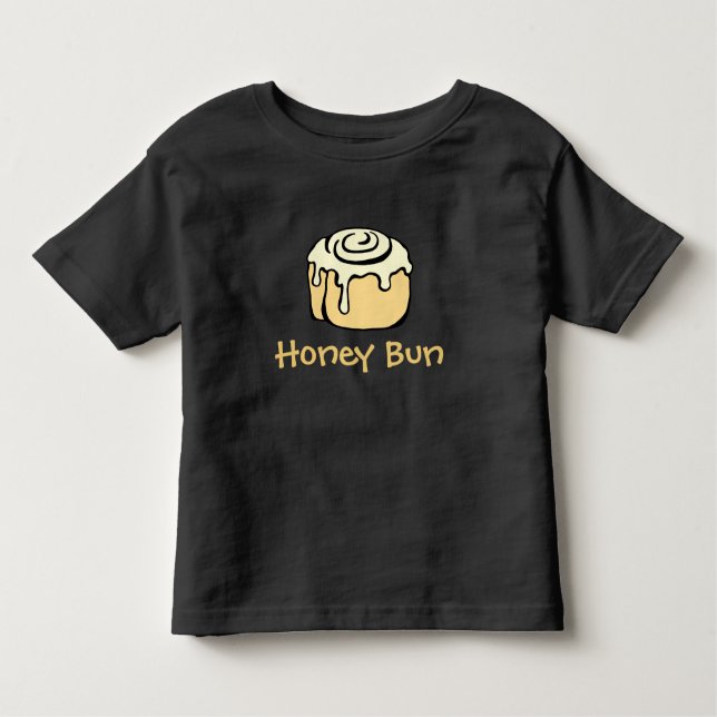 Honey Bun Boy or Girl Funny Cute Simple Modern Toddler T-Shirt (Front)