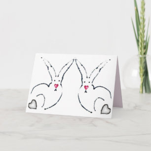 Honey bunnies holiday card