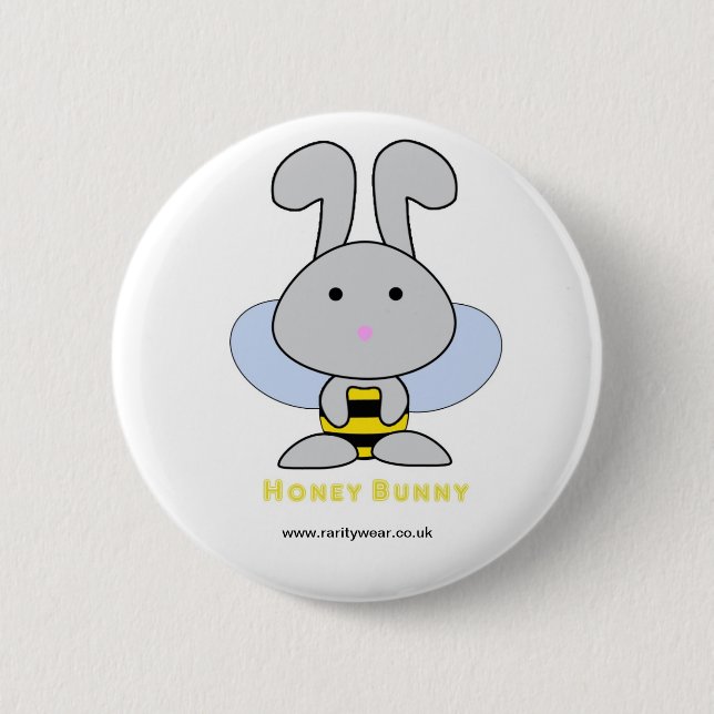 Honey Bunny 6 Cm Round Badge (Front)