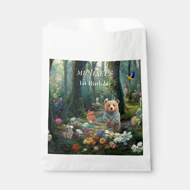 Honey Bunny and Boo Bear  Favour Bag (Front)