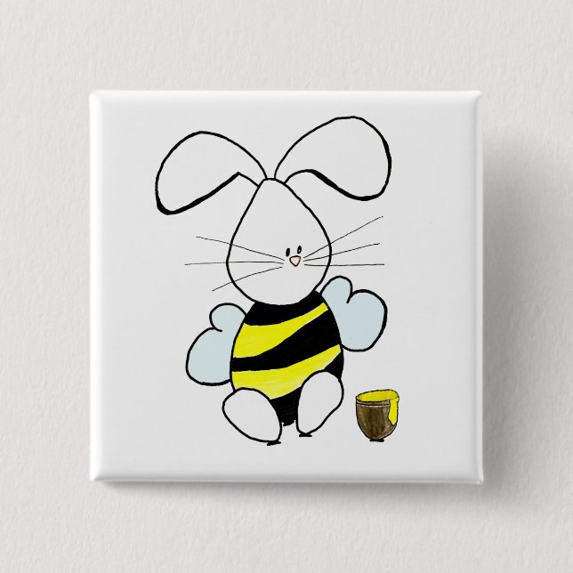 Honey Bunny Button (Front)