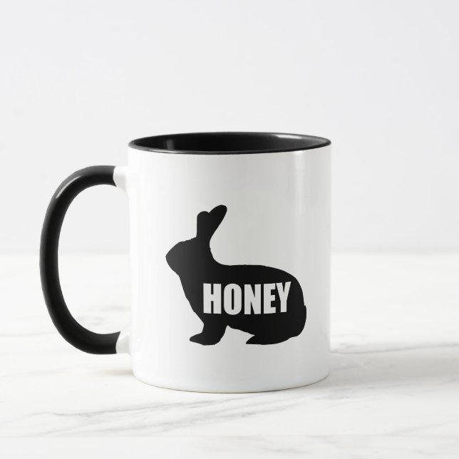 Honey Bunny Cute Funny Mug (Left)