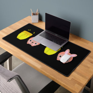 Honey Bunny Cute & Funny Rabbit Animal Lovers Desk Mat