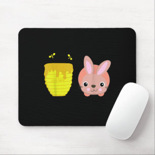 Honey Bunny Cute & Funny Rabbit Animal Lovers Mouse Pad