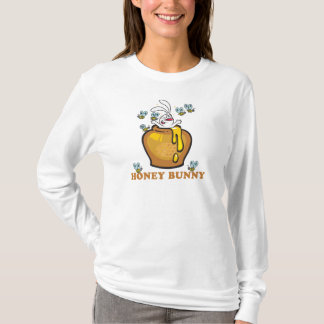 Honey Bunny Easter Ladies Hoodie T-Shirt
