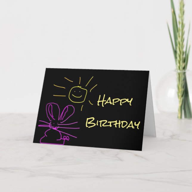 ***HONEY BUNNY*** HAPPY BIRTHDAY TO "YOU" CARD (Front)