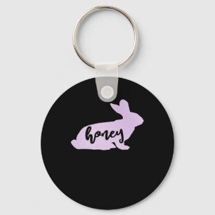 Honey Bunny Rabbit Easter Gift   Bunny Lover Key Ring