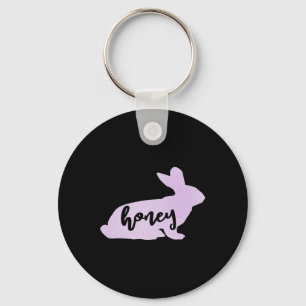 Honey Bunny Rabbit Easter Gift Tee Key Ring