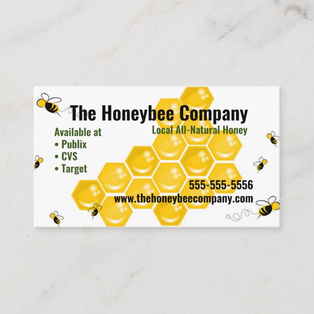 Honey Business Card (Front)