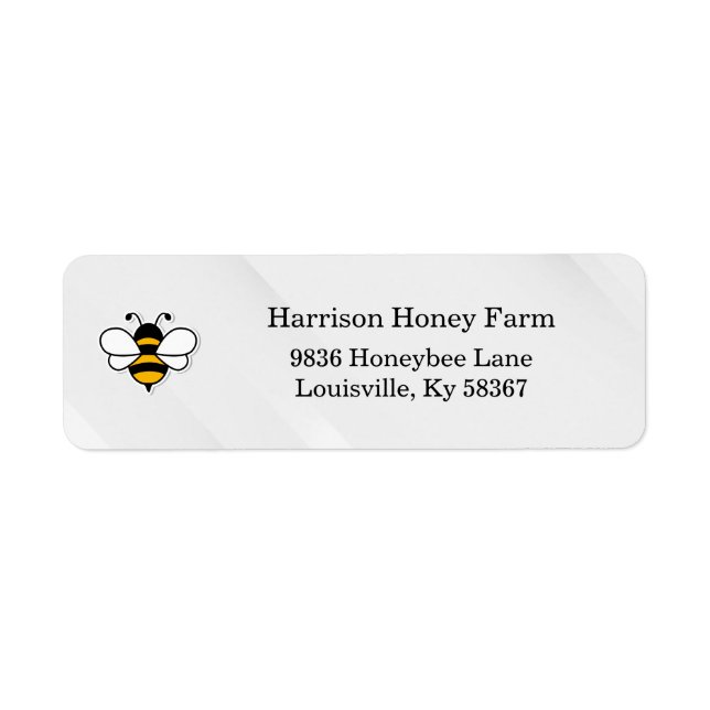 Honey Business Return Address Label (Front)