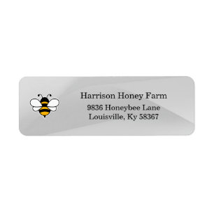 Honey Business Return Address Label