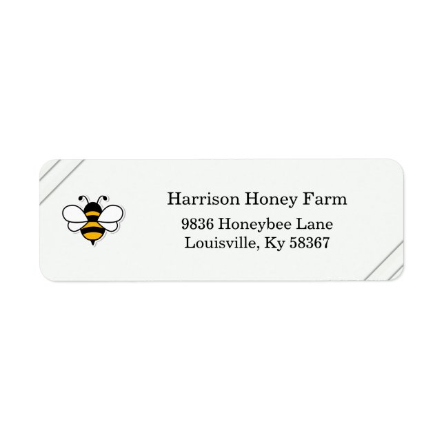 Honey Business Return Address Label (Front)