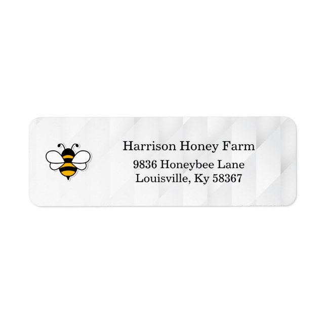 Honey Business Return Address Label (Front)