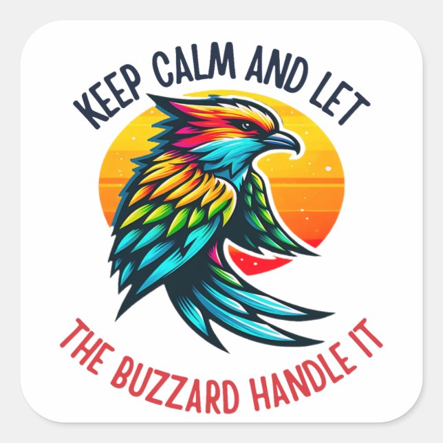 Honey Buzzard Adaptability and Keen Vision Square Sticker (Front)